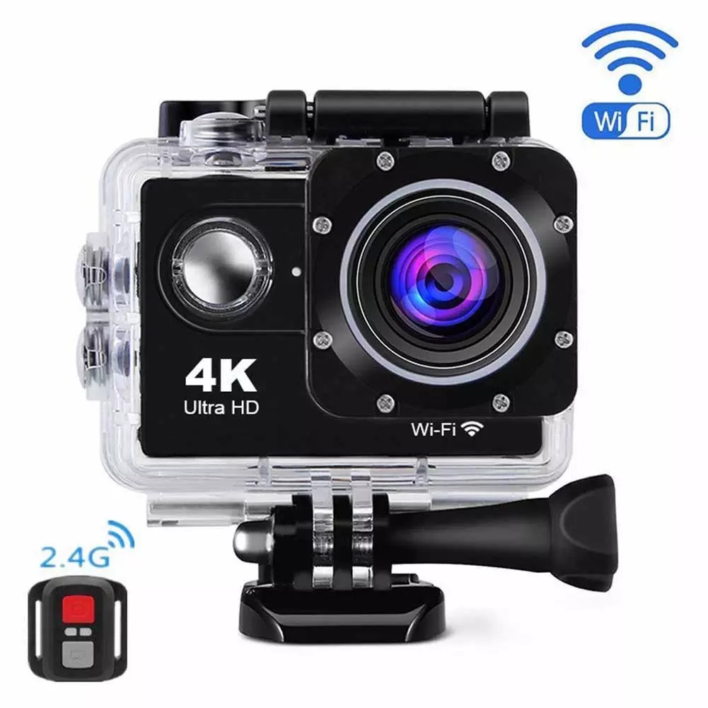 [HCM]Camera Hành Trình Chống Rung 4k Ultra WIFI- Tặng Thẻ 32G- Sắc nét Chống nước- Chống Rung- Màn hình : 2-inch LTPS LCD.- Góc quay : 170 đỘ- -Ngôn ngữ hỗ trợ : Tiếng Việt- Bảo Hành 1 Đổi 1
