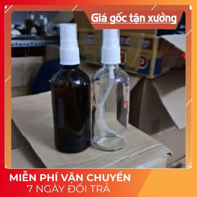 Chai xịt phun sương thủy tinh 50ml/100ml / chai lọ thủy tinh