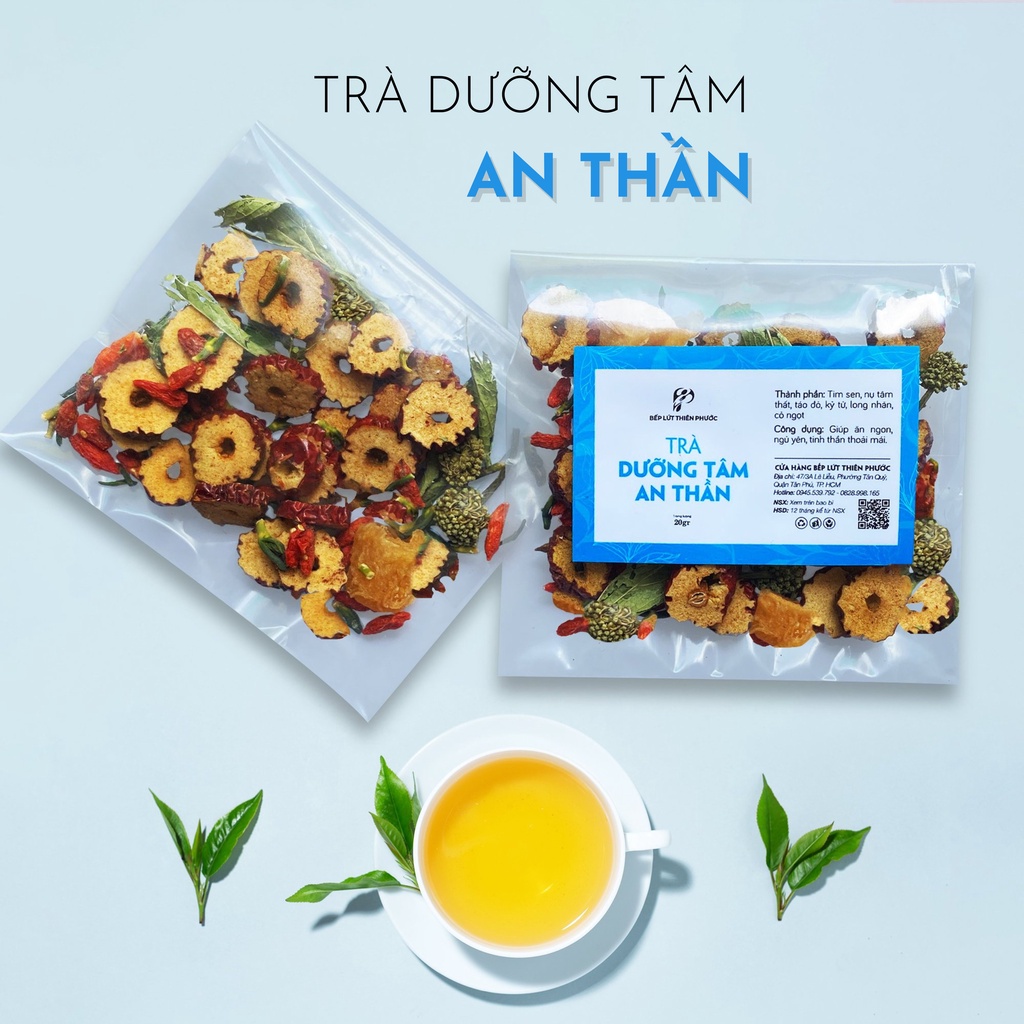 Combo 5 gói trà dưỡng tâm an thần ngủ ngon tịnh tâm - trà dưỡng tâm thanh lọc cơ thể