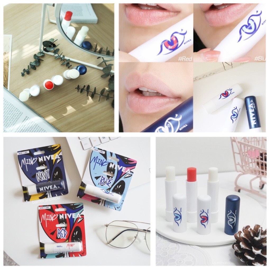 [Nivea-dưỡng môi] Son dưỡng NIVEA LIPBALM phiên bản MINO RED EDITION Hàn Quốc