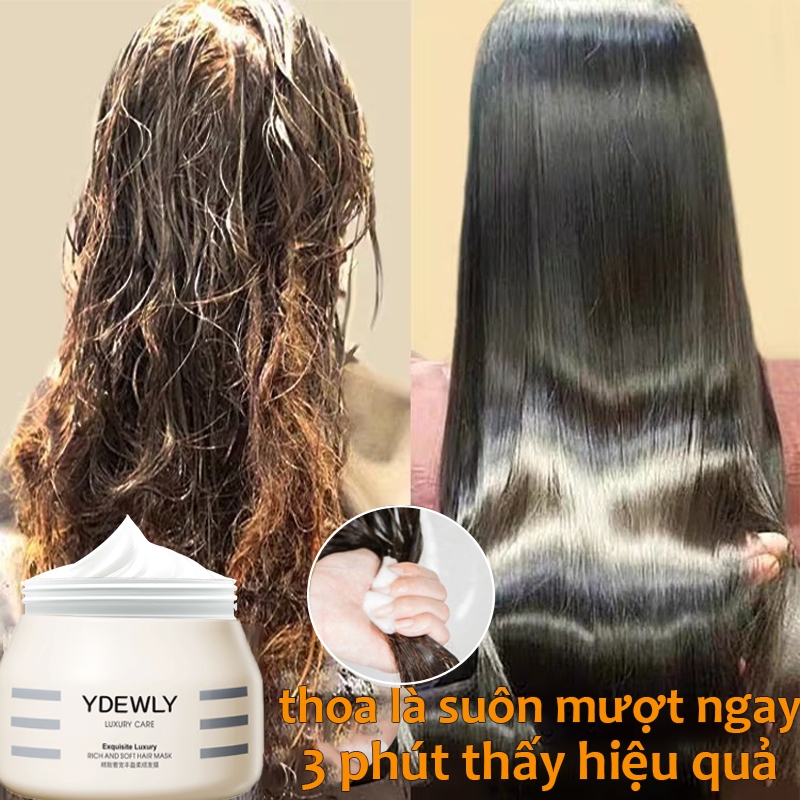 Kem ủ tóc Mặt nạ tóc keratin 500g ủ tóc phục hồi hư tổn khô xơ dưỡng mềm mượt Giảm gãy rụng và ngăn ngừa rụng tóc