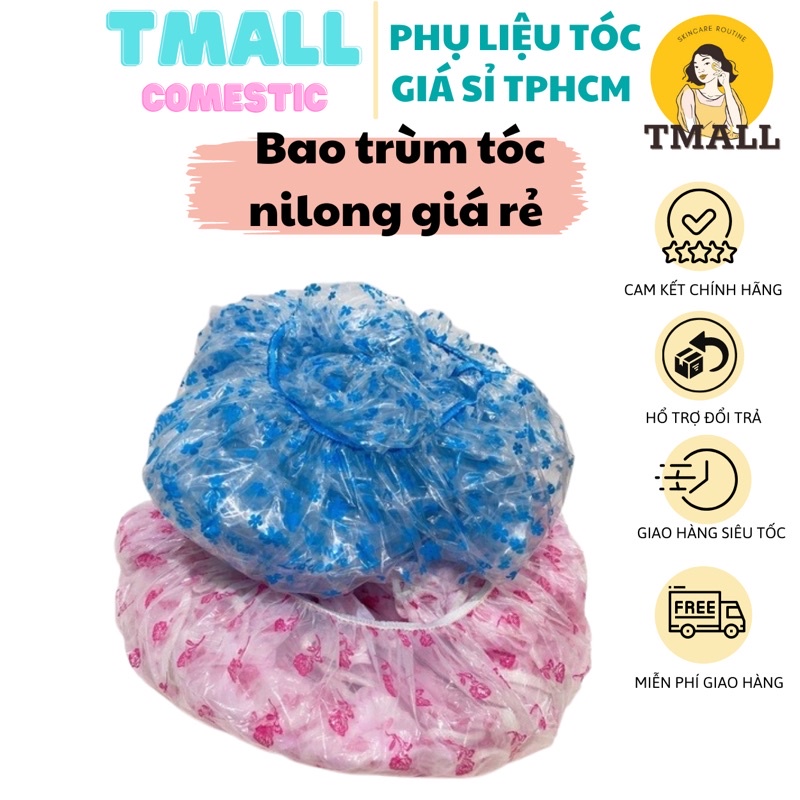 [Combo] Bao trùm tóc loại mỏng dùng để ủ lạnh tóc sử dụng ủ tóc , bịt kín tóc tránh ướt tóc nilông dai đẹp