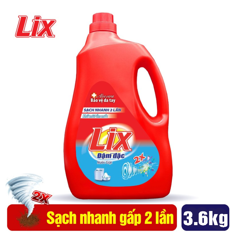 Nước giặt lix đậm đặc 3.6kg