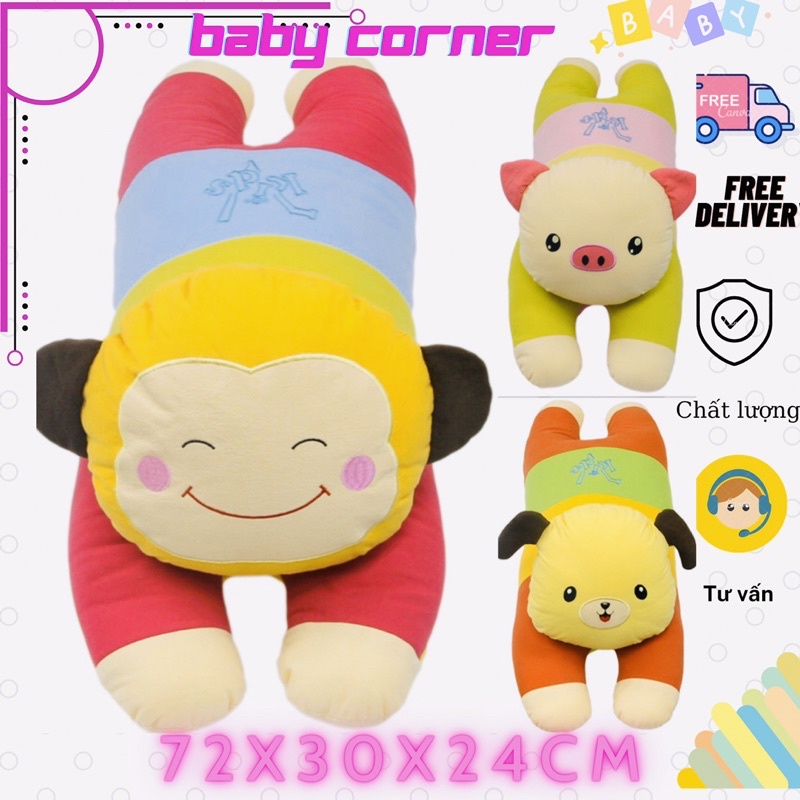 Gấu nhồi bông -thú nhồi bông vải cotton xốp cho bé an toàn- cao cấp