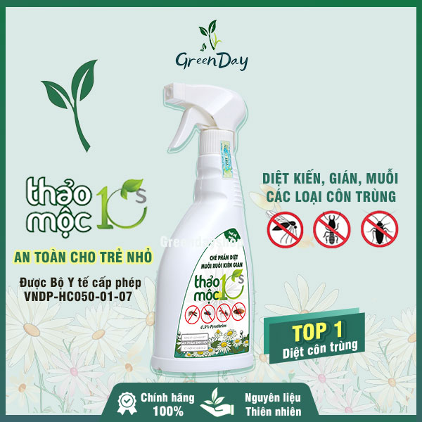 [100% Chiết xuất thiên nhiên] Bình Xịt Sinh Học Diệt Côn Trùng Muỗi Kiến Gián Thảo Mộc 10s An Toàn Cho Trẻ Em Và Người Lớn Tuổi