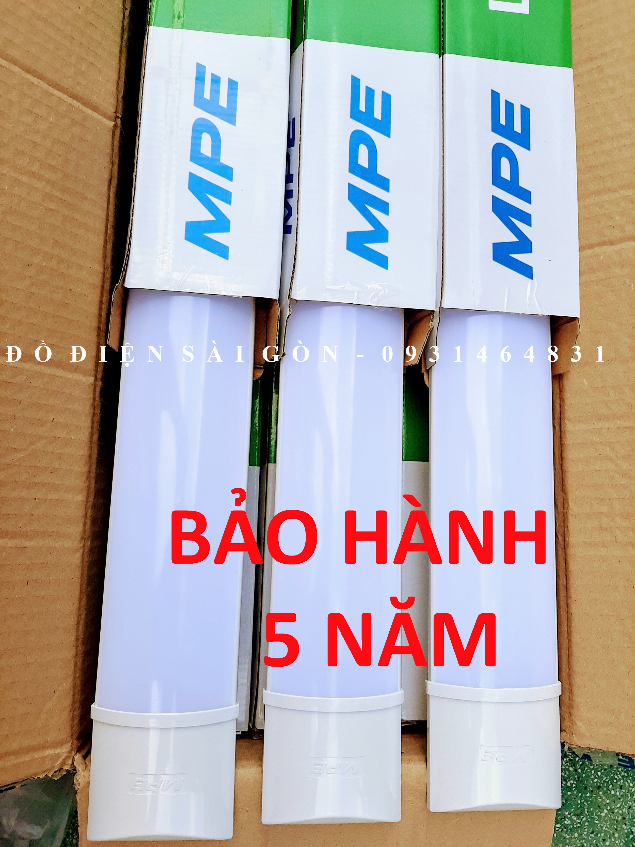 Combo 2 đèn led bán nguyệt mpe 60cm - 1m2 công suất 18w 36w chính hãng ánh sáng trắng