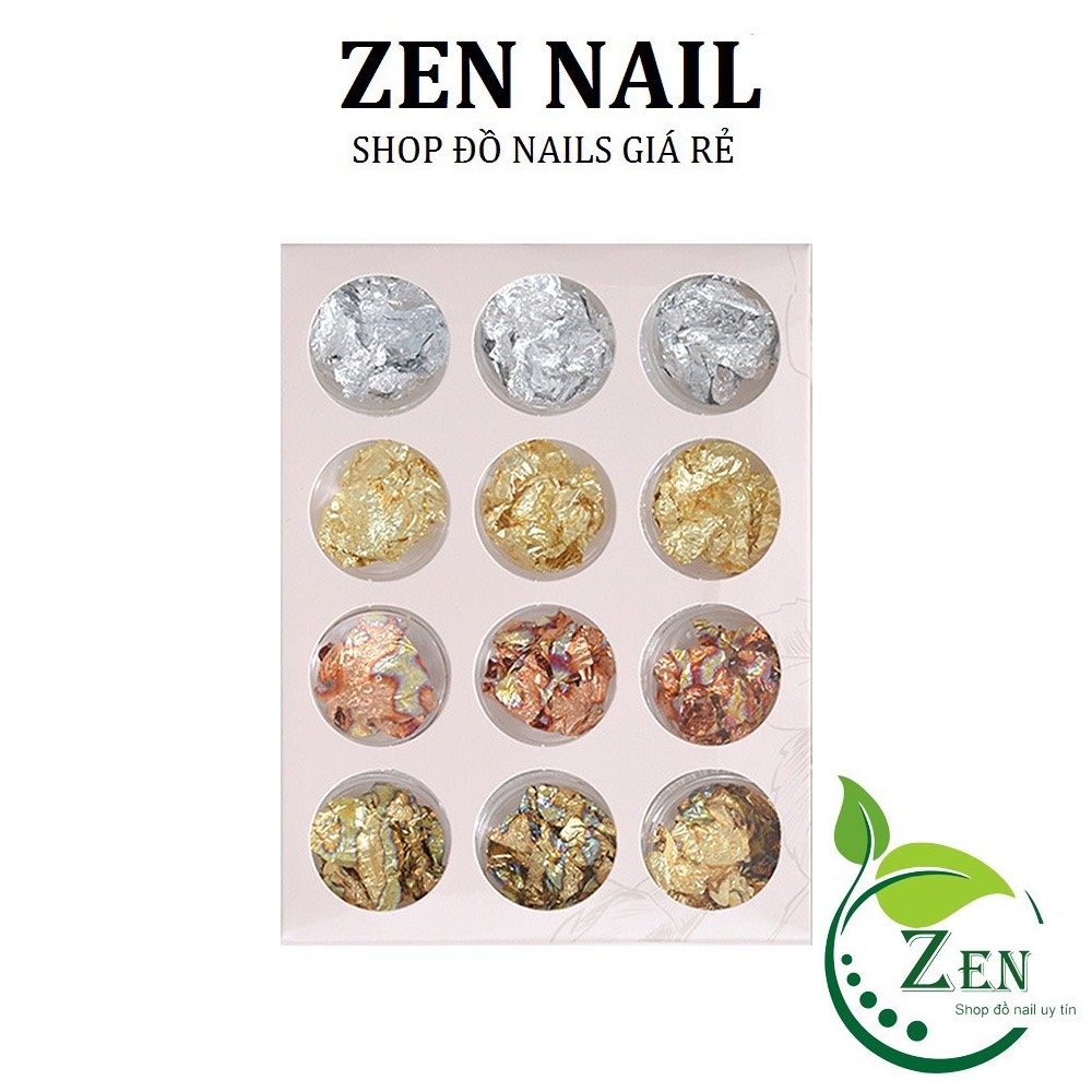 Giấy nhún nail , giấy nhún vàng bạc - Ẩn Gel siêu xinh