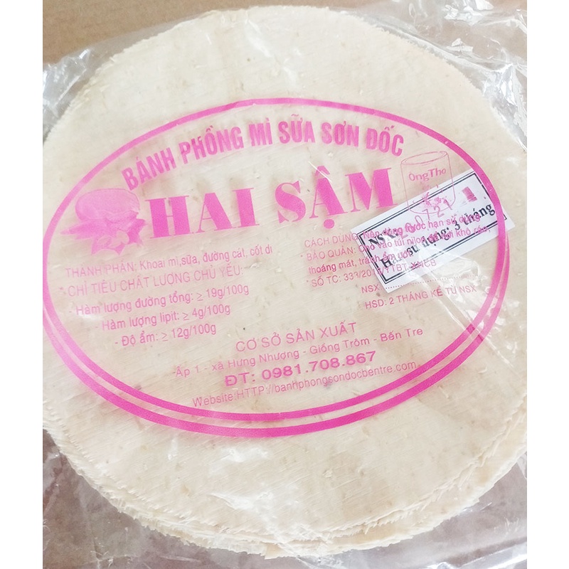 100 cái bánh phồng khoai mì sữa đặc biệt loại nướng