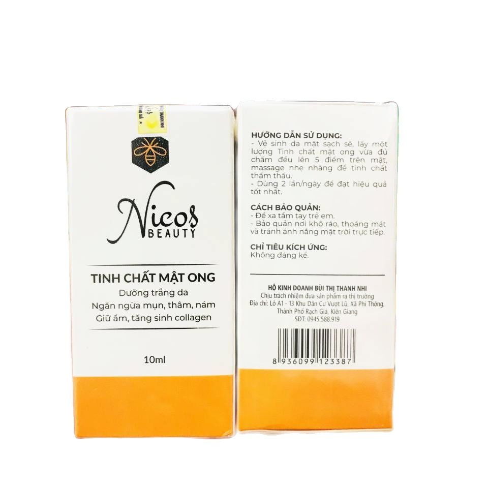 Tinh Chất Mật Ong Nicos thanh nhi 10ml - Serum mật ong Nicos - Hàng chính hãng