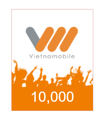 Thẻ điện thoại vietnamobile 10.000 - nhận mã siêu tốc về ngay email đăng ký