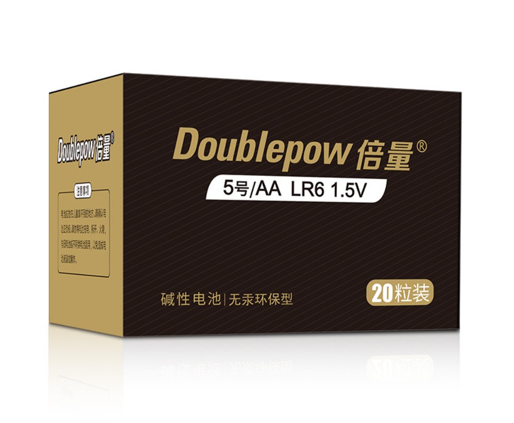 Hộp 20 Viên Pin Tiểu AA (2A) 1800mAh Doublepow Alkaline Battery Không Sạc 1.5V Cam Kết Dung Lượng Thật DP2A
