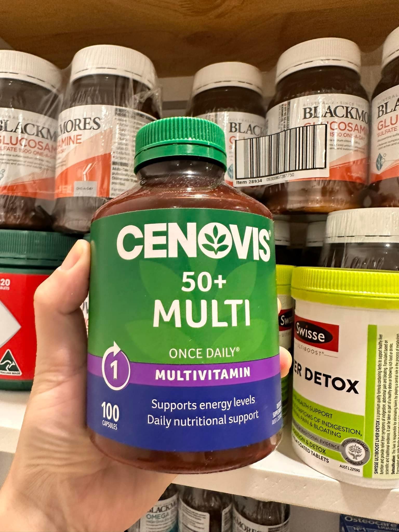CENOVIS 50+ Multivitamin lọ 100v Vitamin tổng hợp cho người trên 50 tuổi