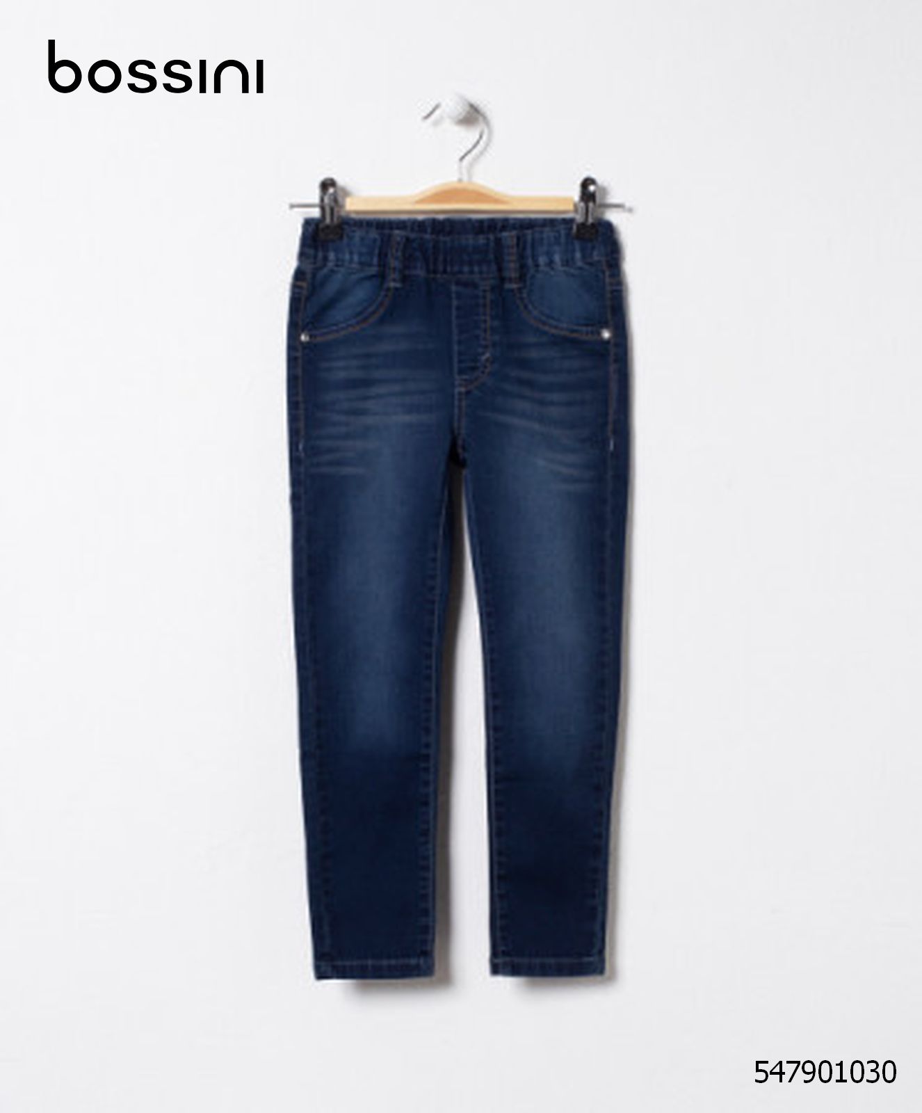 Quần jeans dài bé gái lưng thun mềm thoải mái Bossini 547901030