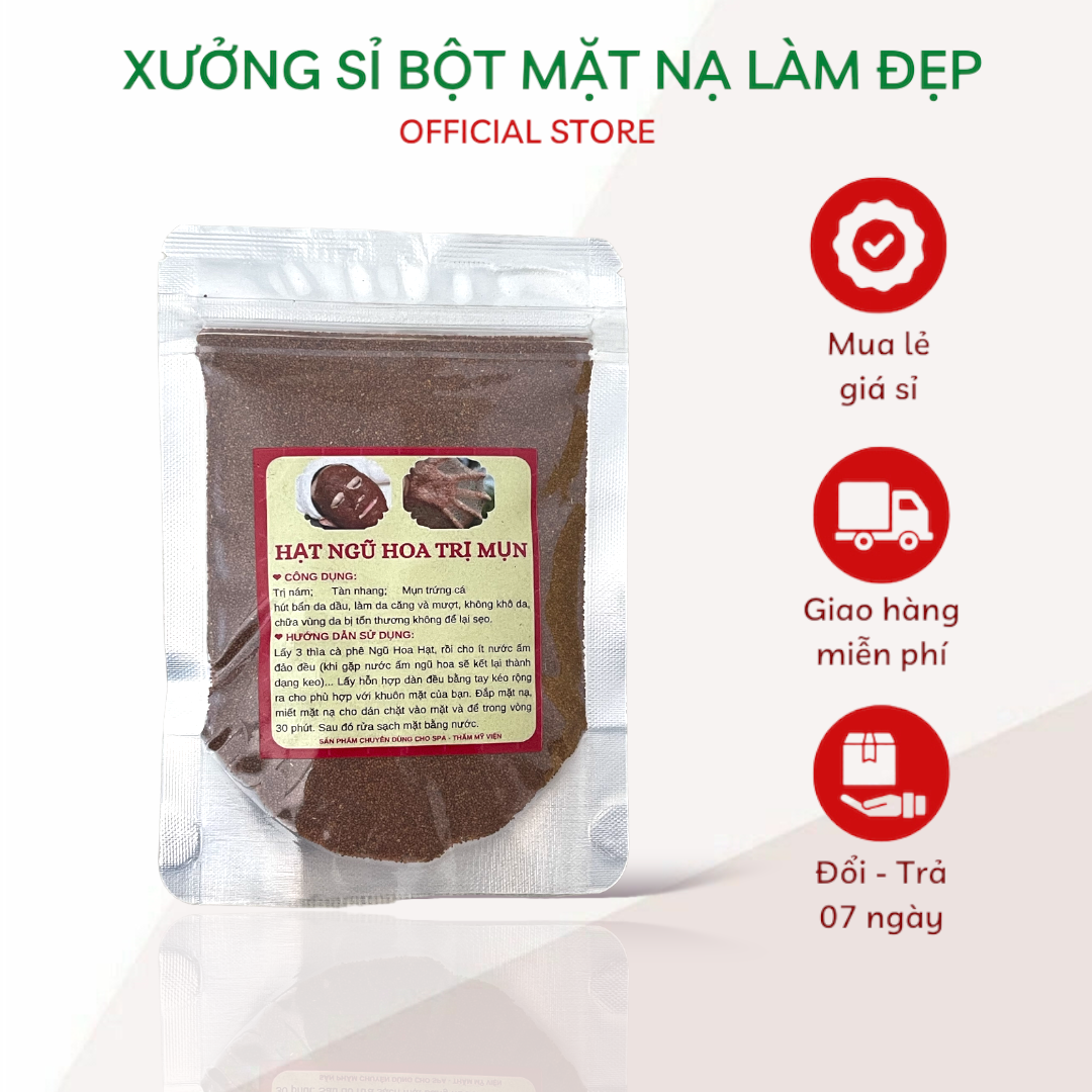 Hạt đình lịch ngũ hoa hạt to 100gram nguyên chất