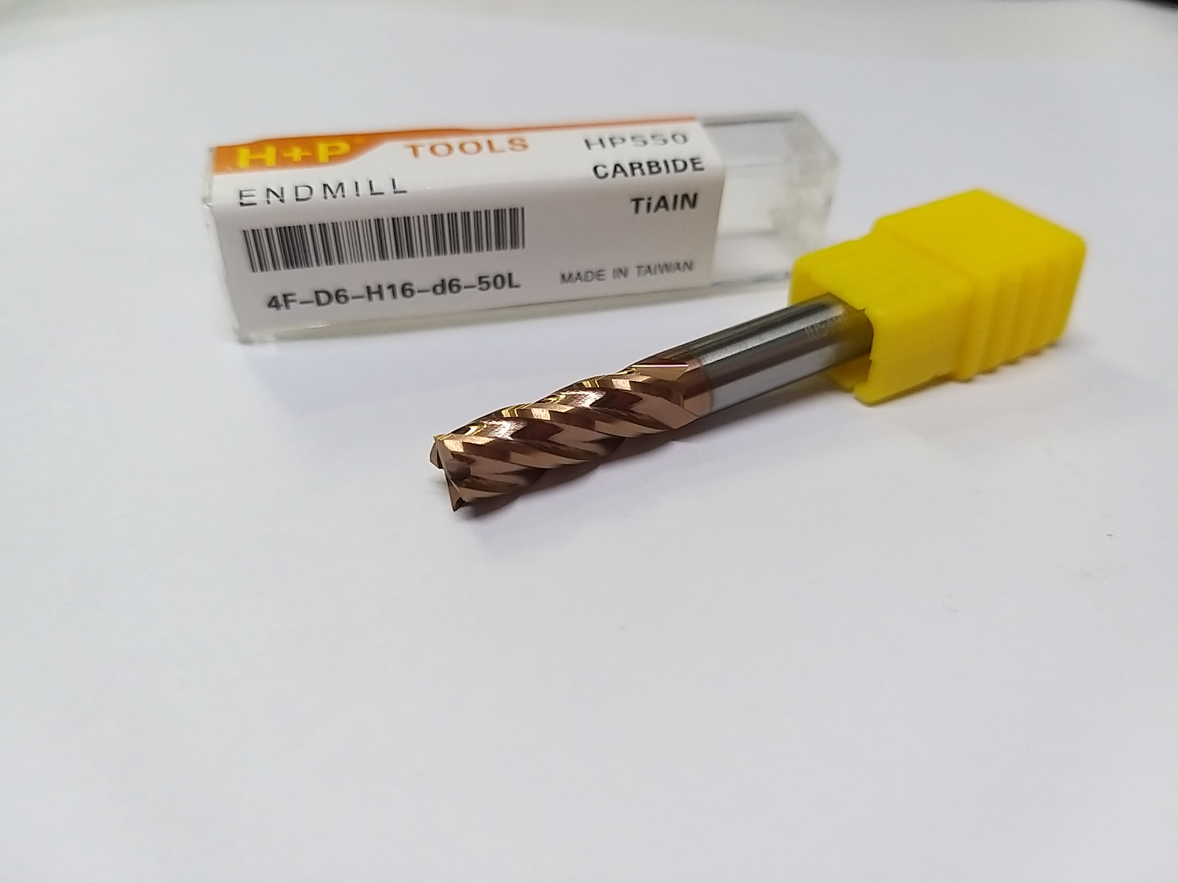 [HCM]Mũi Phay Hợp Kim CNC Vàng Trụ 4Me (6ly) Cao Cấp H+P