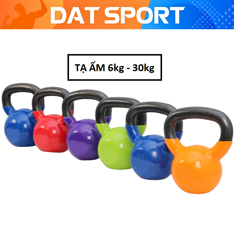 Tạ Ấm (Tạ Bình Vôi) , Tạ đơn Kettlebells , Thiết Kế Quai Xách Chống Trượt - Tập Gym , Thể Thao Tại Nhà , Phòng Tập