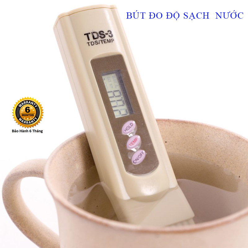 Máy kiểm tra chất lượng nước, bút thử nước sạch, Bút thử nước TDS -3 , 2Cao Cấp cho kết quả chính xác, nhanh chóng, dễ sử dụng, bảo hành uy tín 1 đổi 1