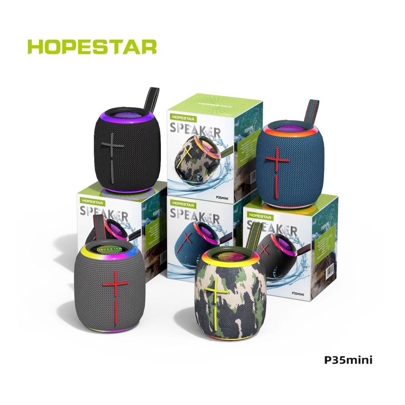 Loa mini hopestar p35 , loa bluetooth hopestar p35 mini , âm bass mạnh mẽ , bluetooth 5.0 , công suất 10w, pin 2400mah, chống nước tiêu chuẩn ipx7 .
