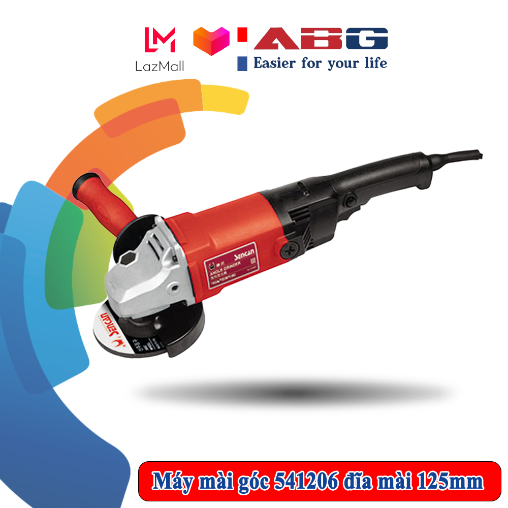 Máy mài góc sencan 541206 máy mài cầm tay công tắc đuôi công suất 1300w đĩa mài 125mm thiết kế kiểu dáng nhỏ gọn với thân máy thuôn dài dễ cầm nắm chắc tay để chống trơn trượt – hàng chính hãng
