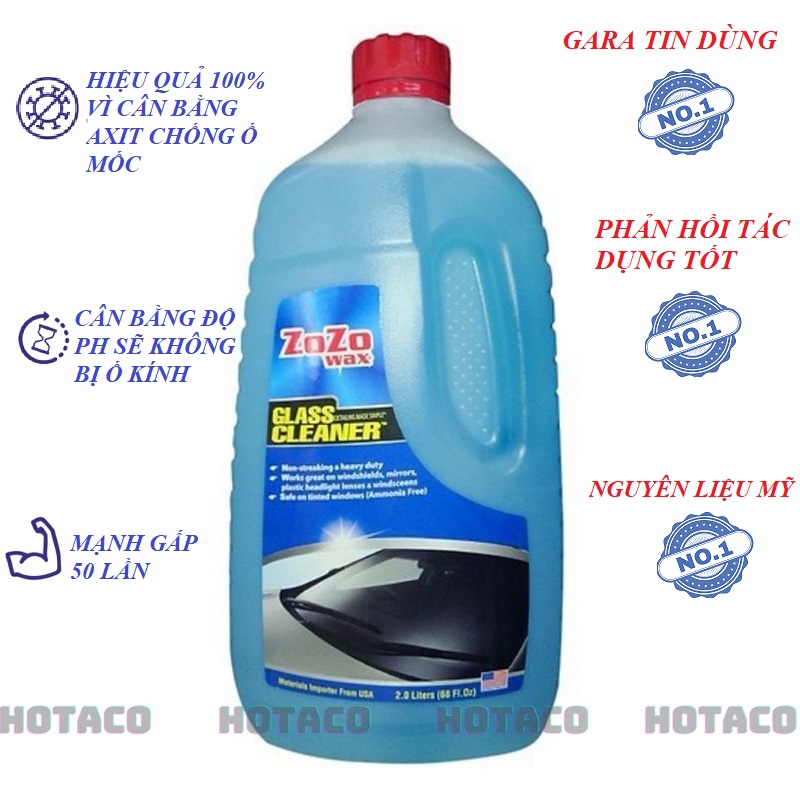 [HCM]Nước rửa kính ZoZo đến từ  Mỹ , nước lau kính ô tô nước lau kính chiếu hậu cao cấp