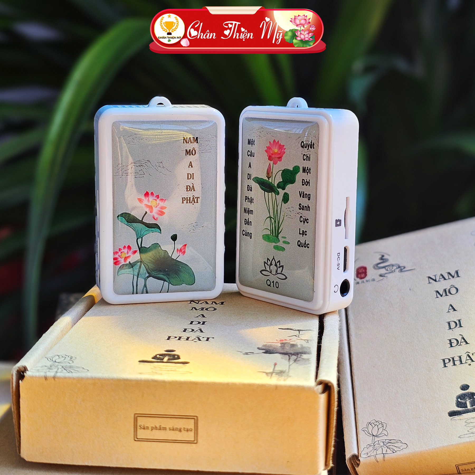  Máy Niệm Phật Hoa Sen Mini Đeo Cổ CHÂN THIỆN MỸ Máy Nghe Kinh Có Sẵn 60 Bài 