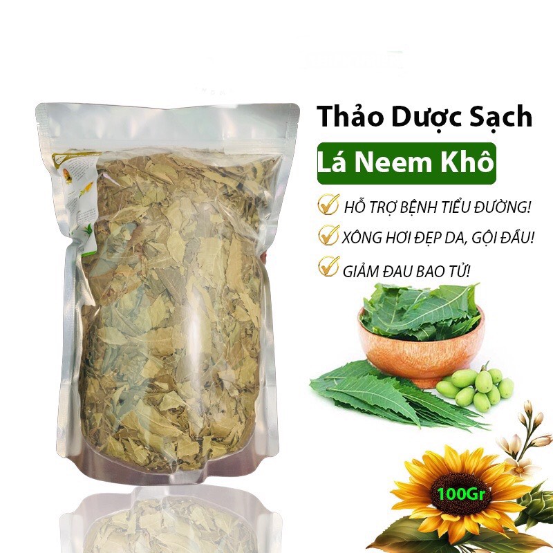 100gr trà lá neem khô - hỗ trợ bao tử, đẹp da