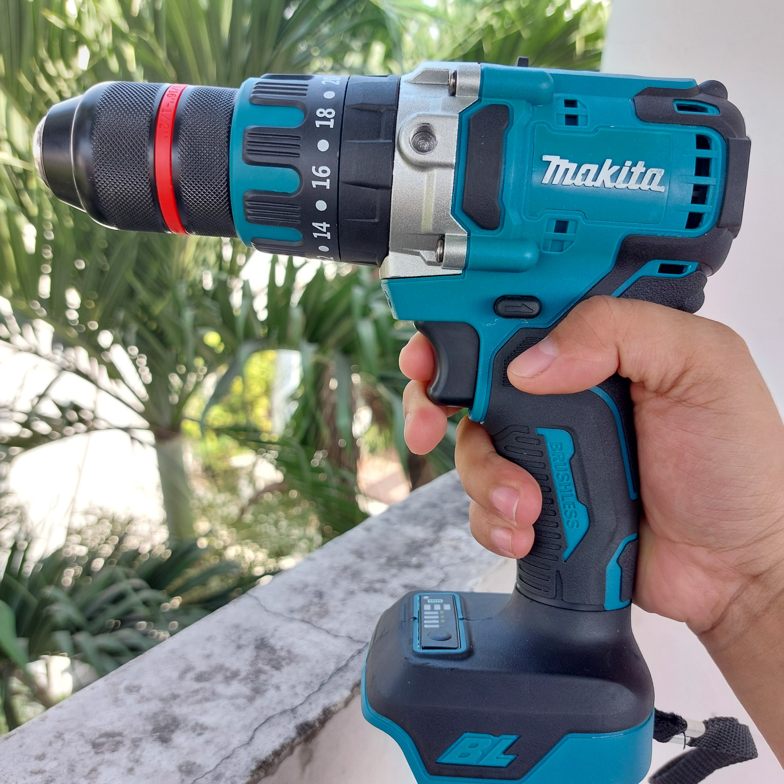 Thân máy khoan pin Makita/ Kutan 3 chức năng 13mm không chổi than cực mạnh