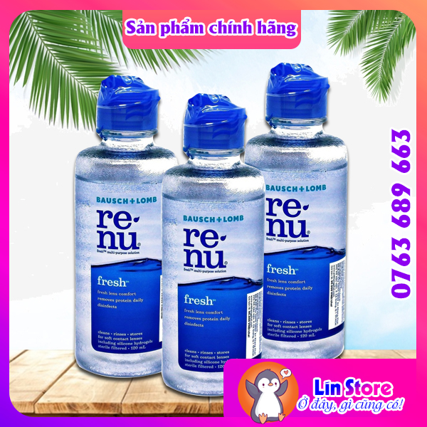 NƯỚC NGÂM RENU - DUNG DỊCH NGÂM KÍNH ÁP TRÒNG SỐ 1 TẠI MỸ - CHAI 120ML