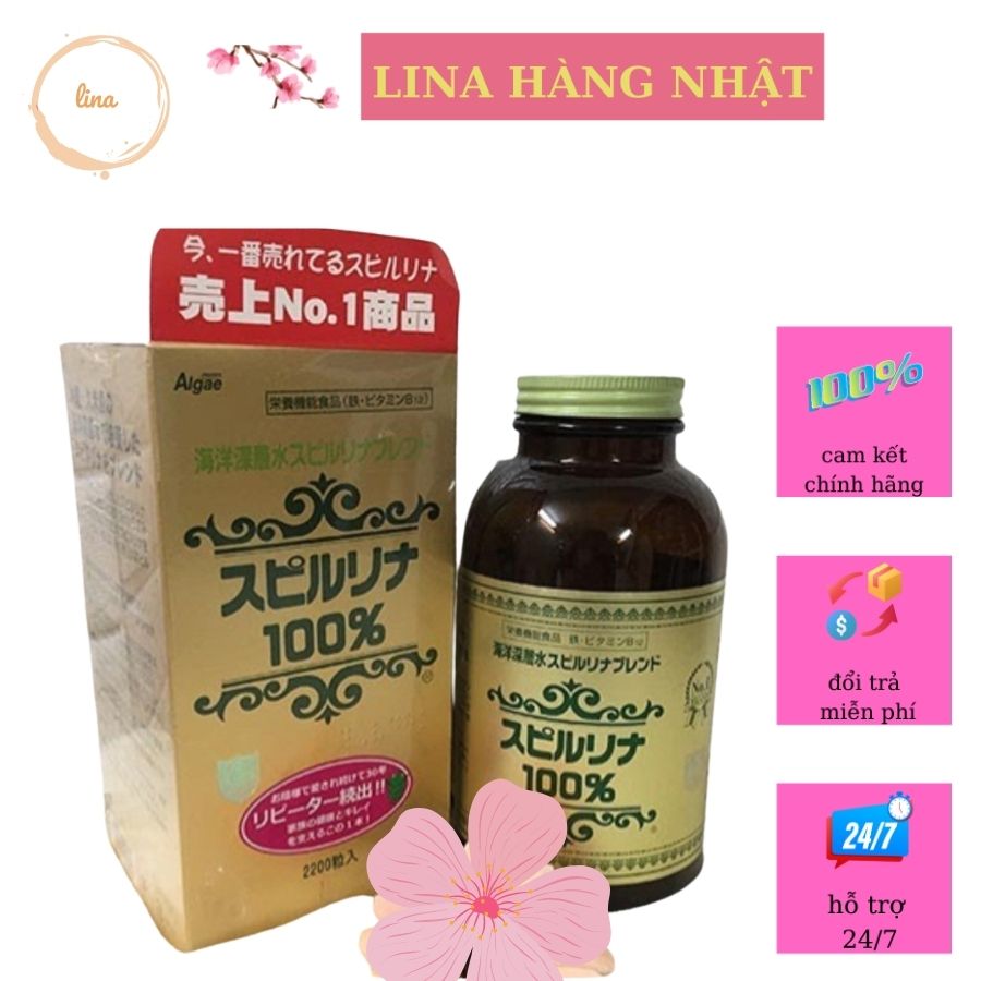 Tảo xoắn tem đỏ Nhật Bản,viên tảo xoắn Spirulina