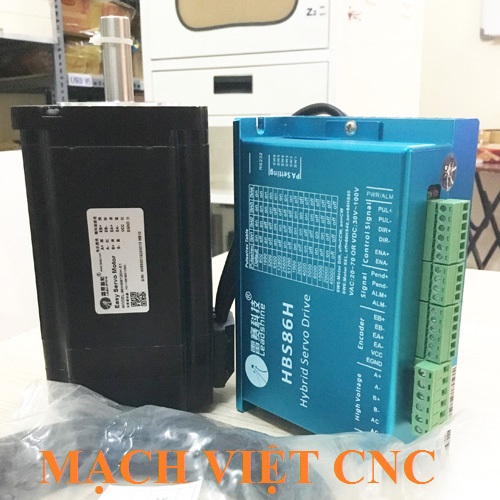 [Trả góp 0%]Bộ động cơ Hybrid Servo Leadshine 12Nm 86CME120 và Driver HBS86H