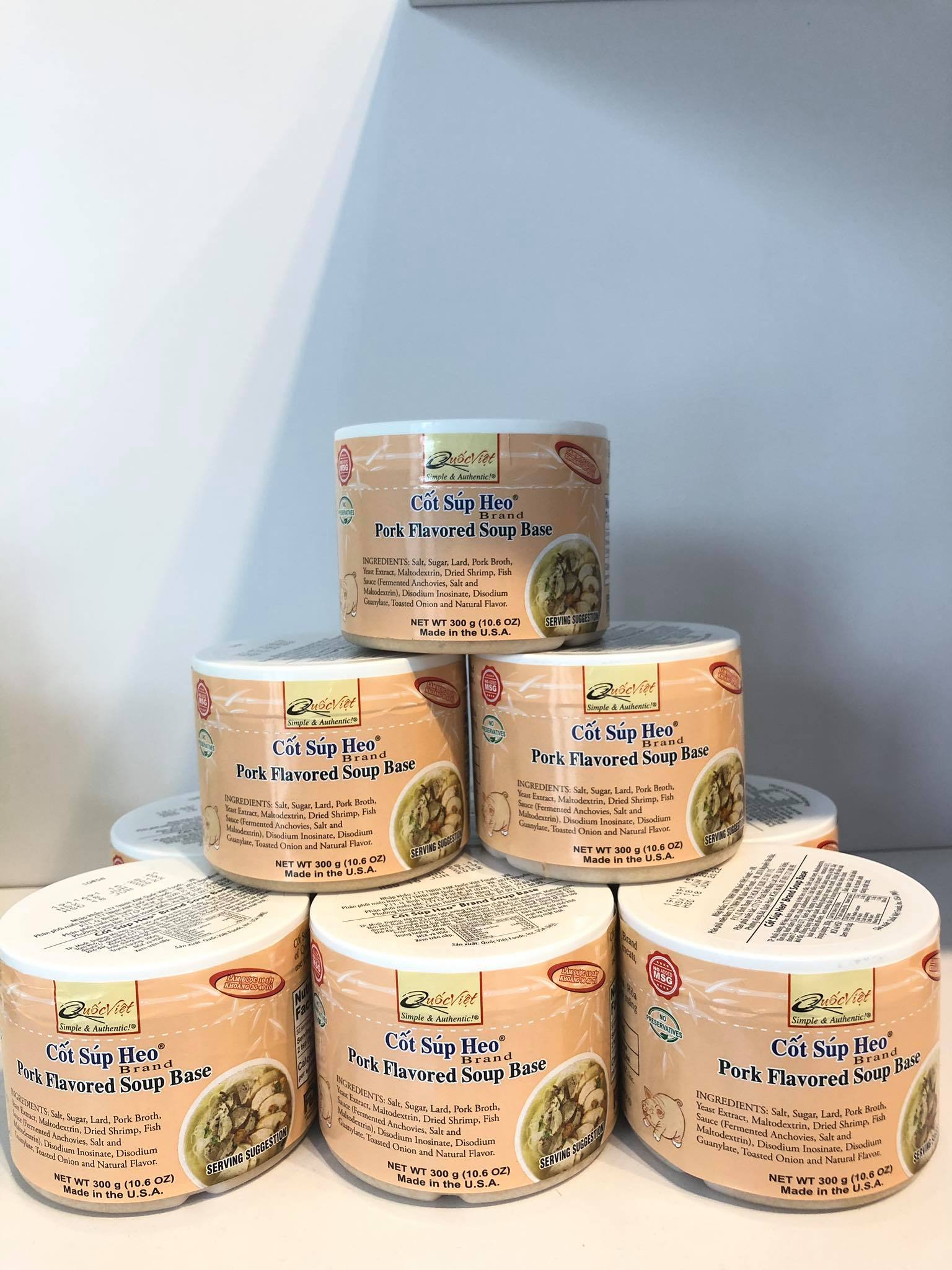 Gia vị nấu cốt súp heo quốc việt foods 300g date mới 2023-2024