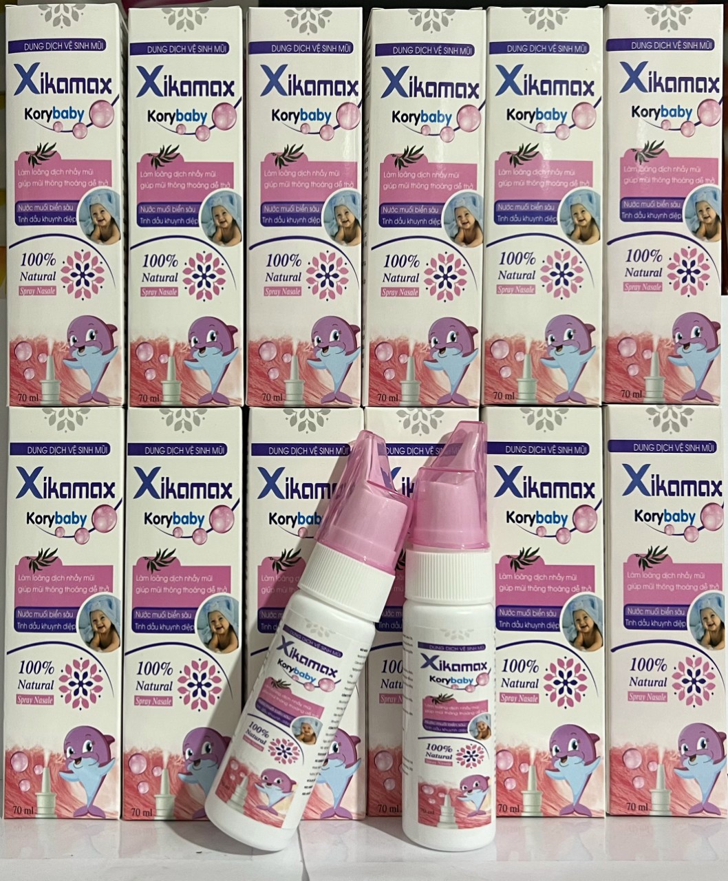 Dung dịch vệ sinh mũi xikamax korybaby - chai 70ml