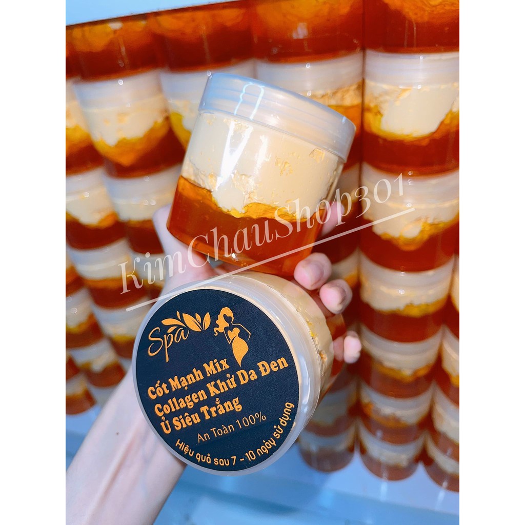 Kem body cốt ủ spa mạnh mix tinh chất tẩy da đen siêu trắng