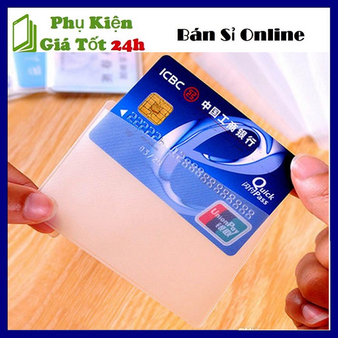 Combo 5 Túi ( Ví ) Đựng Card Visit, Atm, Cmnd Trong Suốt