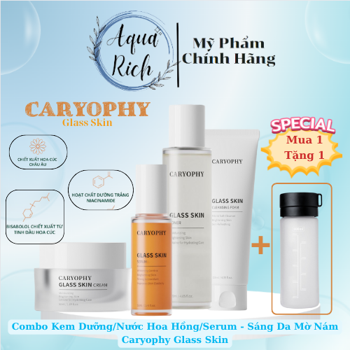 Sữa Rửa Mặt Sáng Da Caryophy Glass Skin Cleasing Foam 120ml
