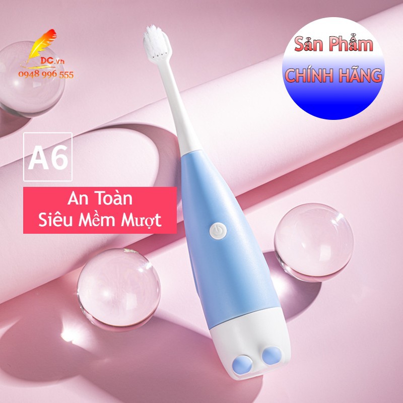 Bàn Chải Điện ( Chính Hãng ) Máy Đánh Răng Chạy Pin Tự Động Focus Kids Sạch Răng Tiện Lợi Chống Nước IPX5 An Toàn Cho Bé - Andanshop