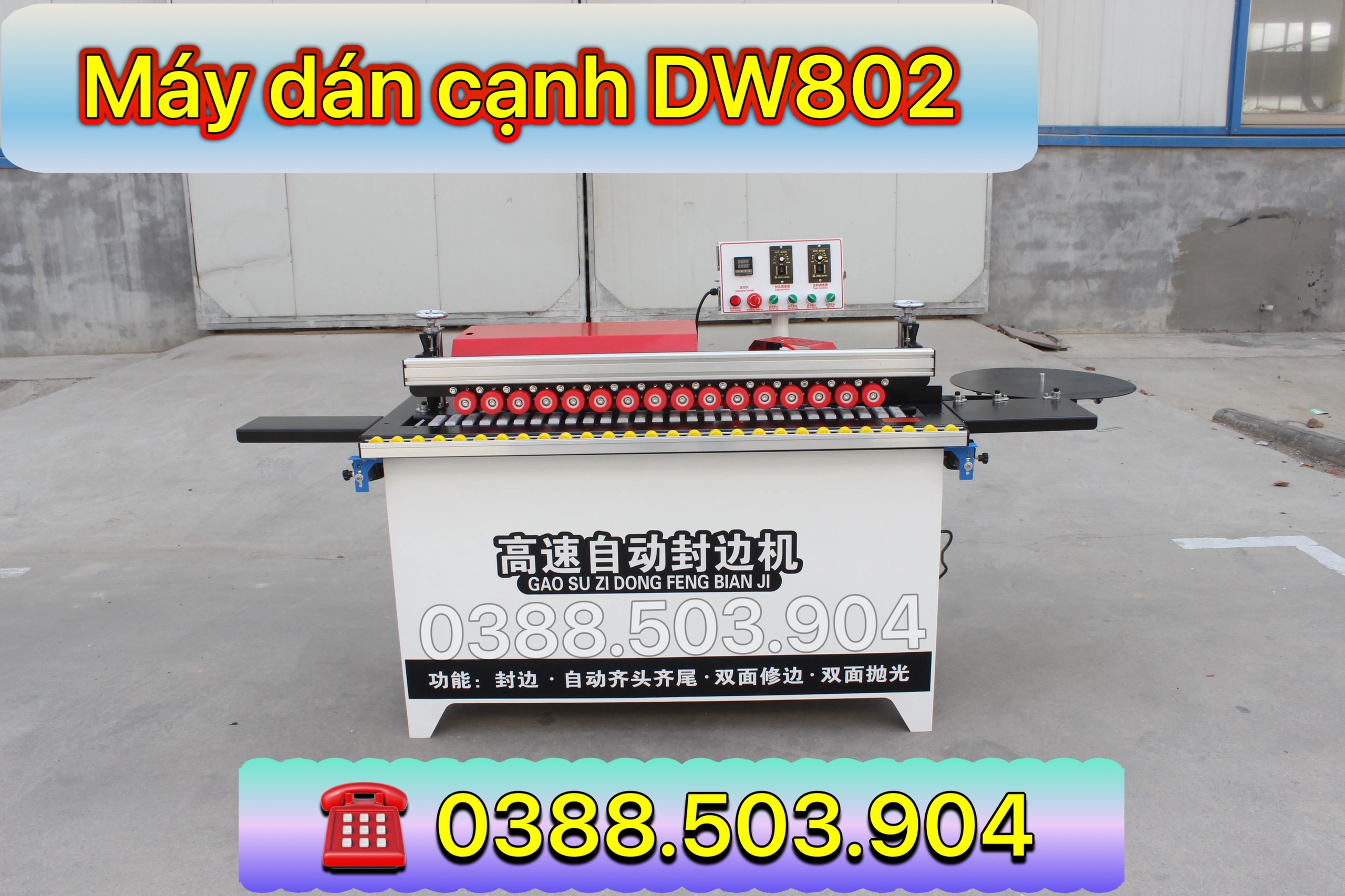 Máy dán cạnh 5 chức năng dw802