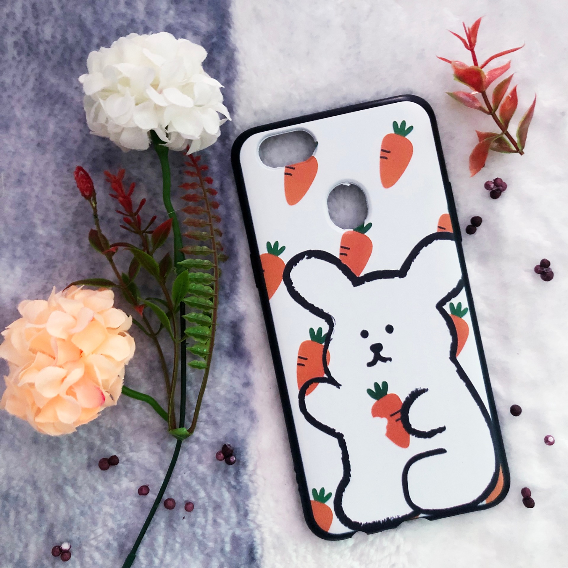 [Nhiều Mẫu] Ốp lưng dẻo Oppo F5 (Thân đen - in hình siêu cute)