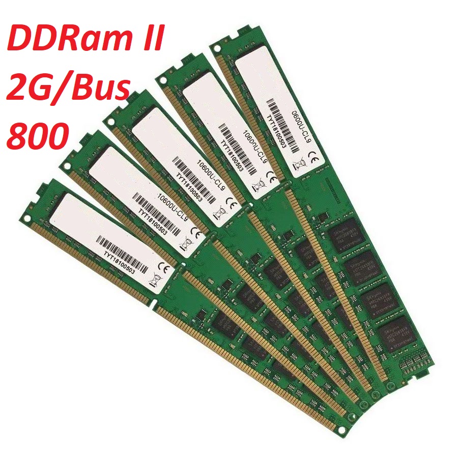 [HCM]Ram máy tính để bàn 2G Ram DDR2 bus 800 Ram(Hãn ngẫu nhiên) Kingston samsung hynix SSD ...
