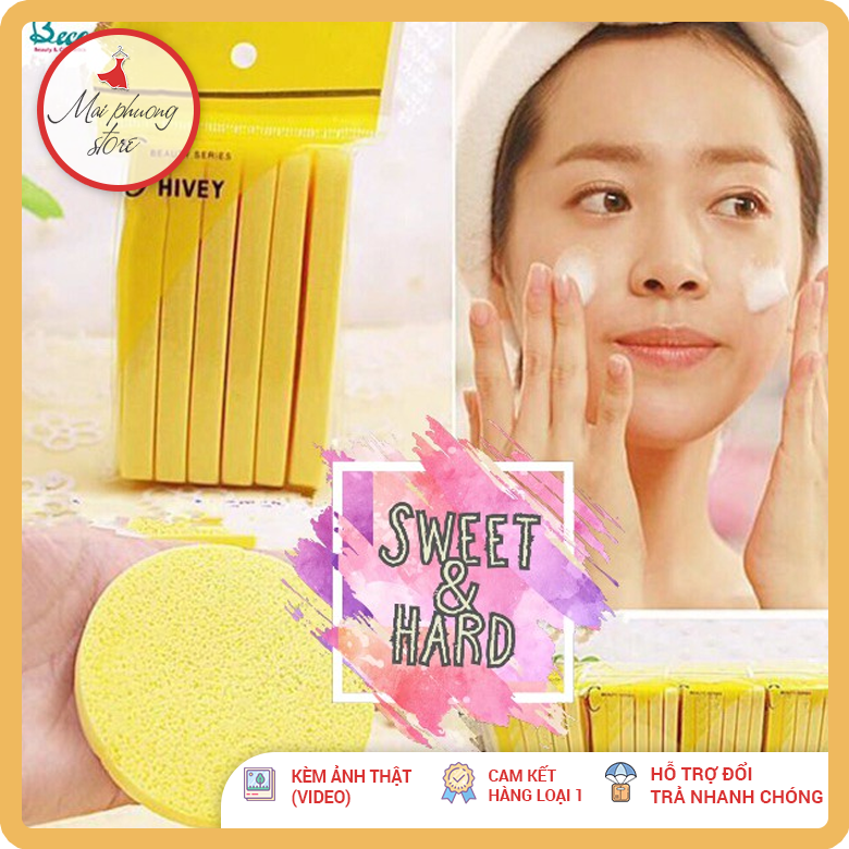 Mút rửa mặt bọt biển - bông mút rửa mặt - mrm