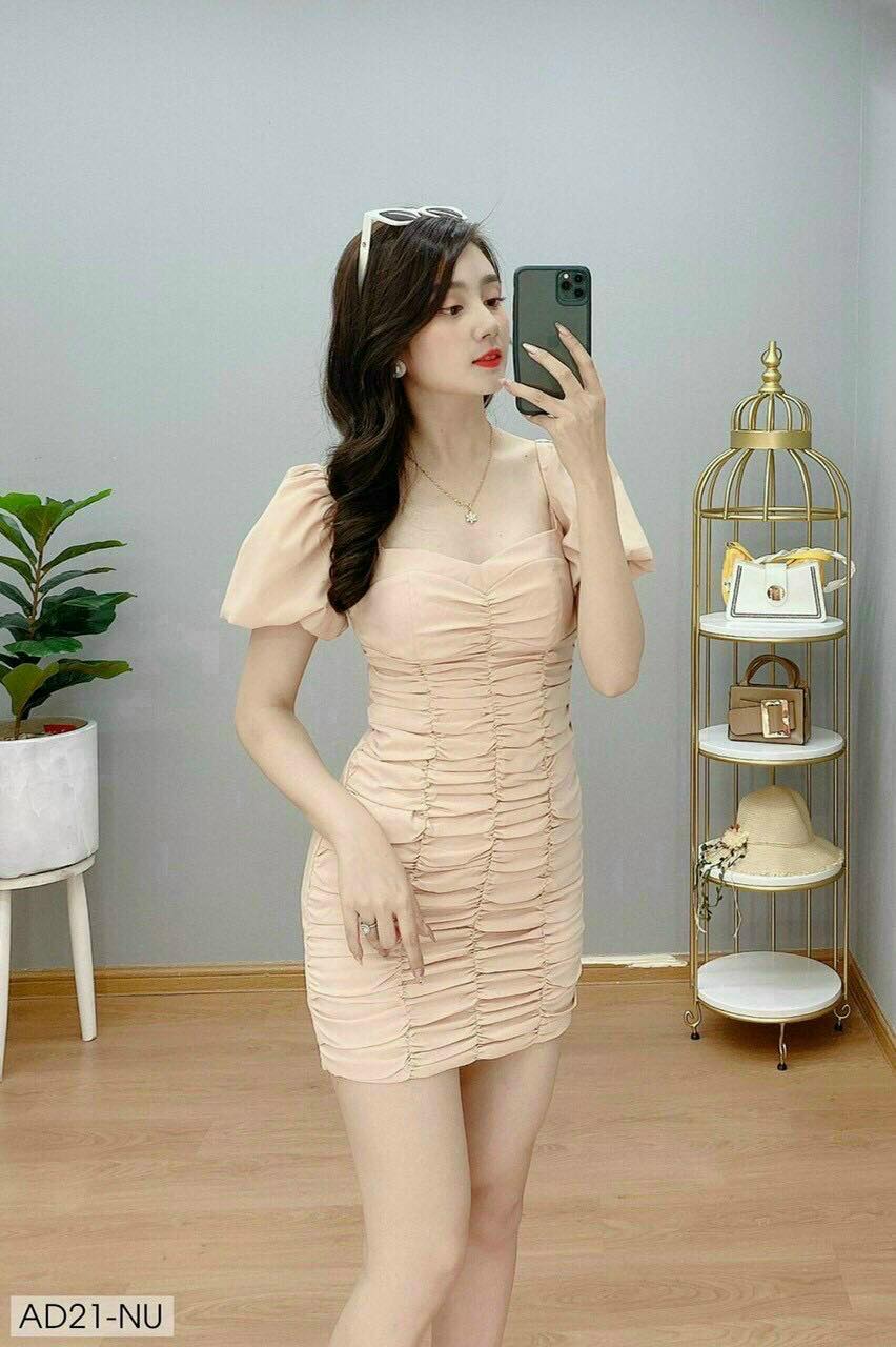 Đầm body nhún 2 lớp xinh xinh cho các nàng về diện đi chơi fashionzero