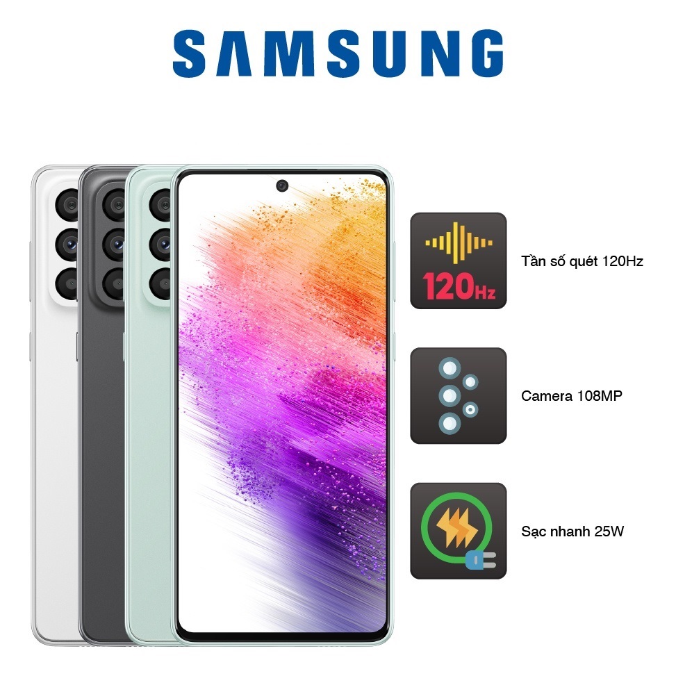 Điện thoại samsung galaxy a73 5g 8gb/128gb - 8gb/256gb - hàng chính hãng