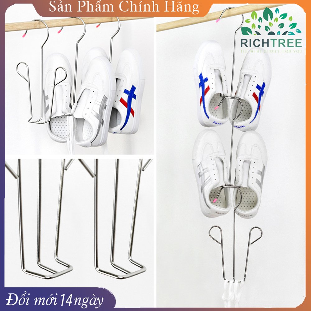 Móc Phơi Giày,Móc Treo Giày Inox Không Gỉ Cao Cấp Siêu Bền - Móc Phơi Giày Dép Quần Áo Đa Năng