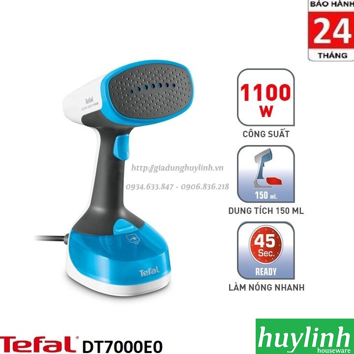 Bàn ủi hơi nước cầm tay tefal dt7000e0 - 1100w