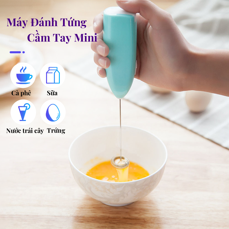 Máy đánh trứng cầm tay đa năng,máy tạo bọt Cafe,máy tạo bọt sữa,máy đánh trứng Mini không dây,sử dụng Pin 2A