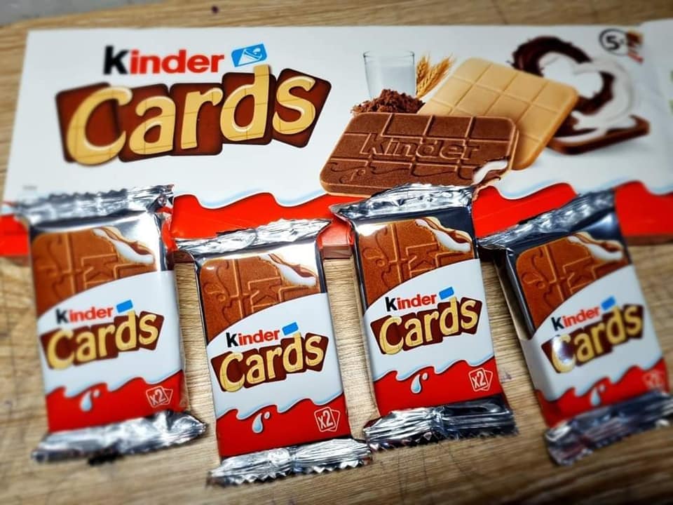 Bánh giòn Chocolate Kinder Cards - Đức. 128g