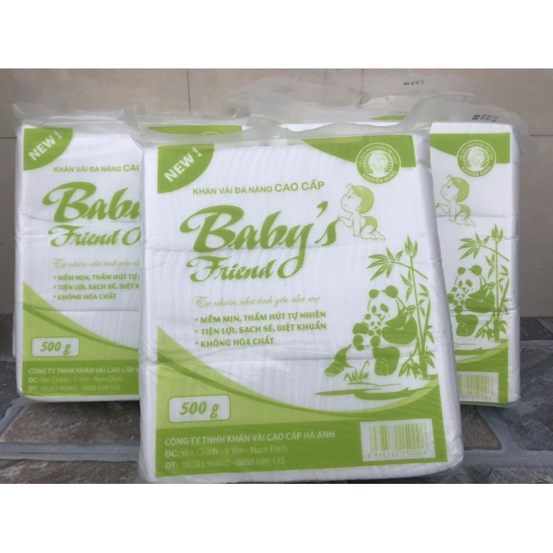 Khăn vải khô đa năng cao cấp Hà Anh - Baby’s Friend loại 500gr