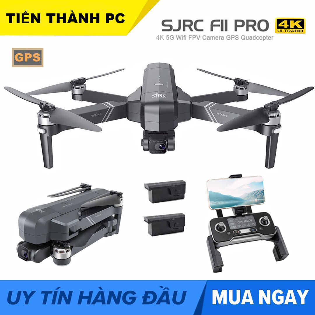 [Trả góp 0%][ MỚI 2020 KÈM BALO ] Flycam SJRC F11 PRO  Camera 4k Gimbal trống rung 2 Trục bản nâng cấp của SJRC F11 PRO - Camera 4K - Bay 25 Phút - 2 GPS