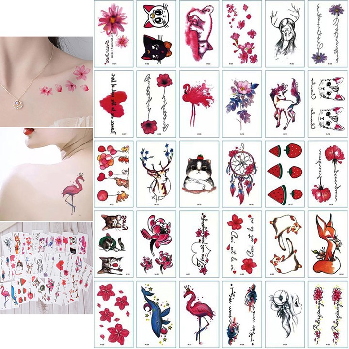 Set 30 miếng dán hình xăm