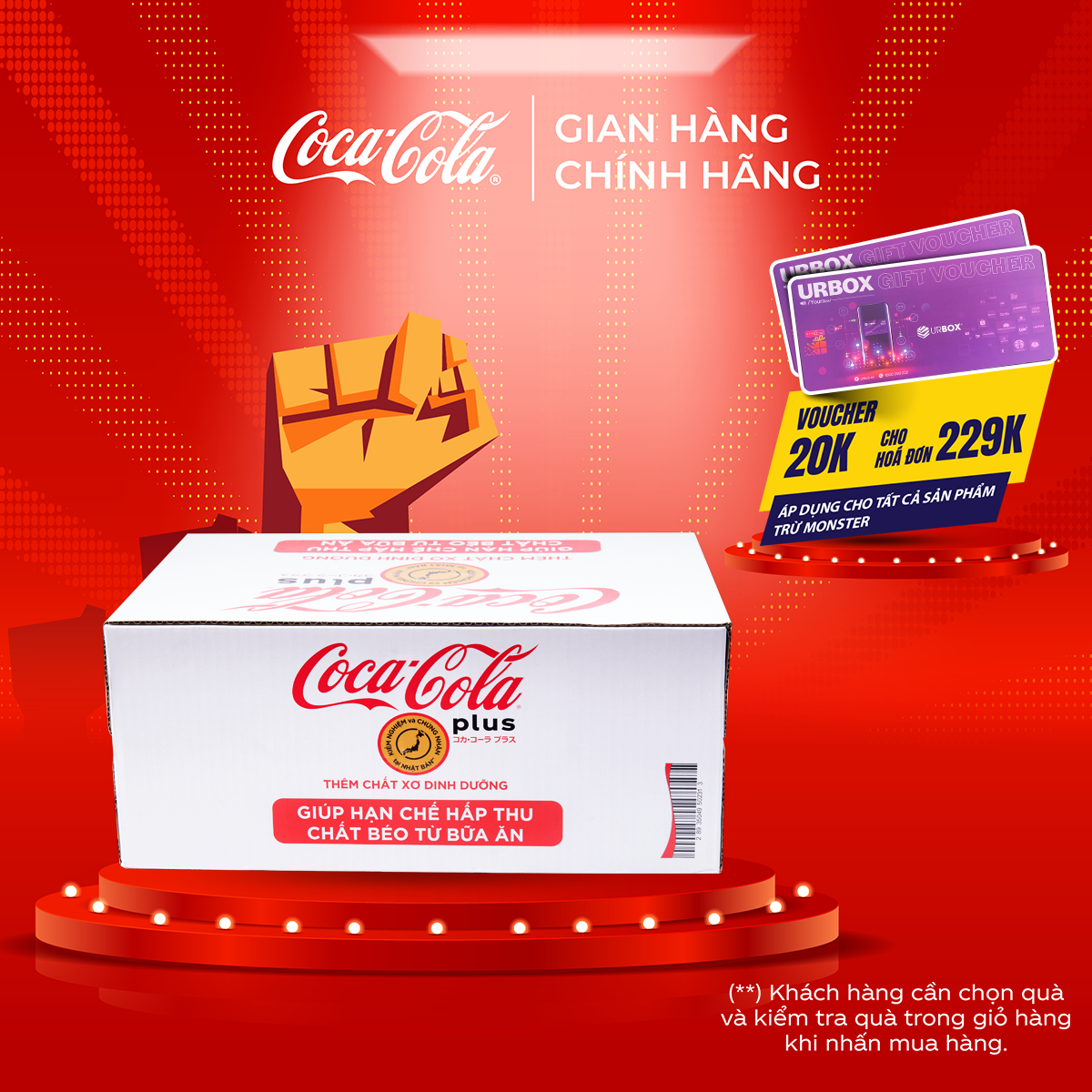 [HOẢ TỐC HCM] Thùng/Lốc 24 Lon Nước Ngọt Giải Khát Có Ga Coca-Cola Plus (Foshu) 320ml/Lon Sale 15.4 Coca-Cola Chính Hãng